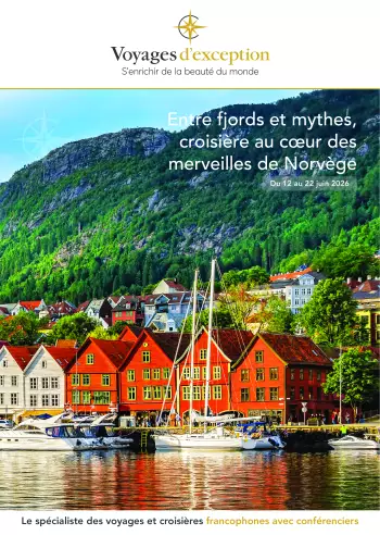 Couverture de la brochure du voyage Entre fjords et mythes, l'absolue Norvège en croisière
