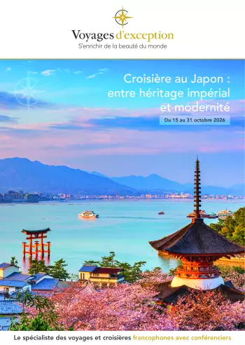 Couverture de la brochure du voyage Croisi&egrave;re au Japon : entre h&eacute;ritage imp&eacute;rial et modernit&eacute; avec Pascal Boniface