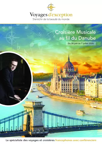 Couverture de la brochure du voyage Croisière musicale au fil du Danube avec Jean-François Zygel