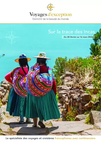Couverture de la brochure du voyage Sur les traces enchanteresses des Incas