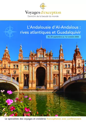 Couverture de la brochure du voyage L’Andalousie d’Al-Andalous : entre rives atlantiques, Guadalquivir et palais de l'arrière-pays