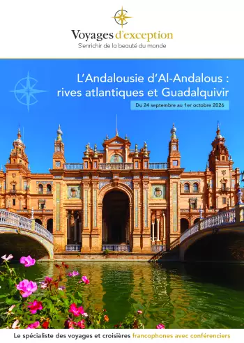Couverture de la brochure du voyage L&rsquo;Andalousie d&rsquo;Al-Andalous : entre rives atlantiques, Guadalquivir et palais de l'arri&egrave;re-pays