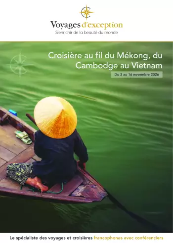 Couverture de la brochure du voyage Au fil du fleuve M&eacute;kong en croisi&egrave;re du Cambodge au Vietnam
