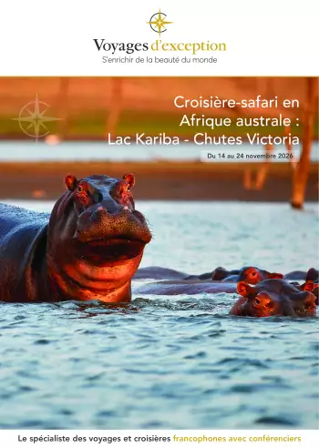 Couverture de la brochure du voyage Croisi&egrave;re & Safari en Afrique Australe, Lac Kariba & Chutes Victoria