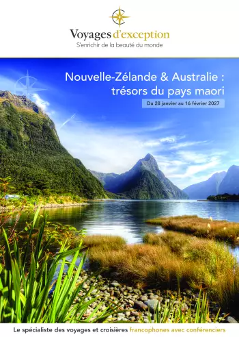 Couverture de la brochure du voyage Tr&eacute;sors maori : Nouvelle-Z&eacute;lande & Australie