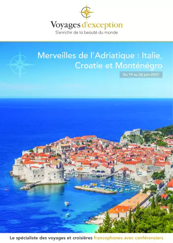 Couverture de la brochure du voyage Beaut&eacute;s de la mer Adriatique : Italie, Croatie et Mont&eacute;n&eacute;gro