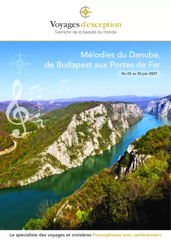 Couverture de la brochure du voyage M&eacute;lodies au fil du Danube, de Budapest aux Portes de Fer