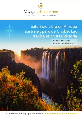 Couverture de la brochure du voyage Croisi&egrave;re & Safari en Afrique Australe, Lac Kariba & Chutes Victoria