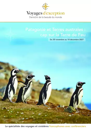 Couverture de la brochure du voyage Patagonie et Terres australes : des Andes aux fjords de Terre de Feu