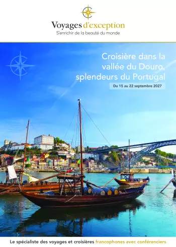 Couverture de la brochure du voyage Splendeurs du Portugal, croisi&egrave;re dans la vall&eacute;e du Douro