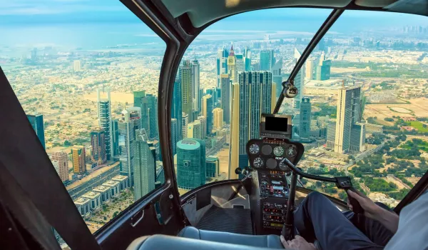 Survol en hélicoptère de Dubai (non inclus dans le forfait)