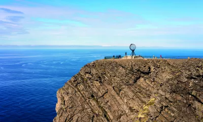 Globe terrestre, cap Nord