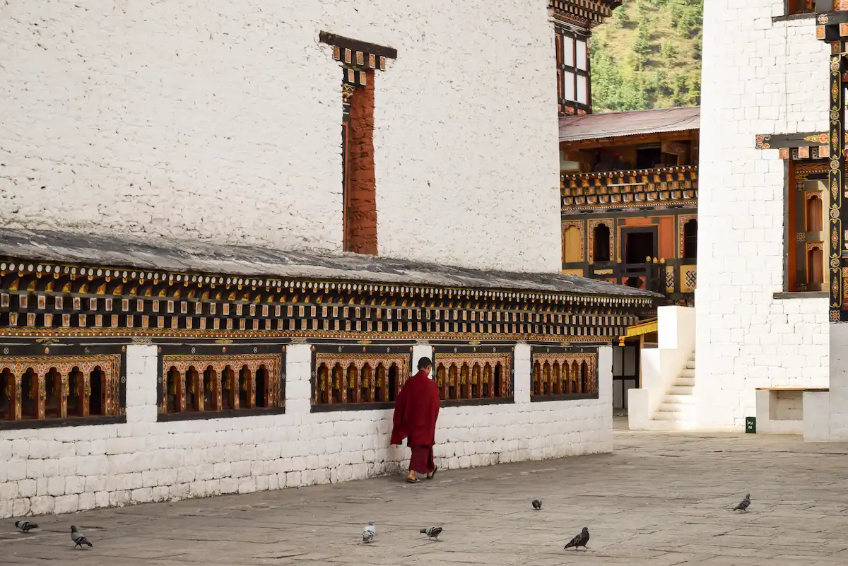 Cour intérieure du Tashichho Dzong