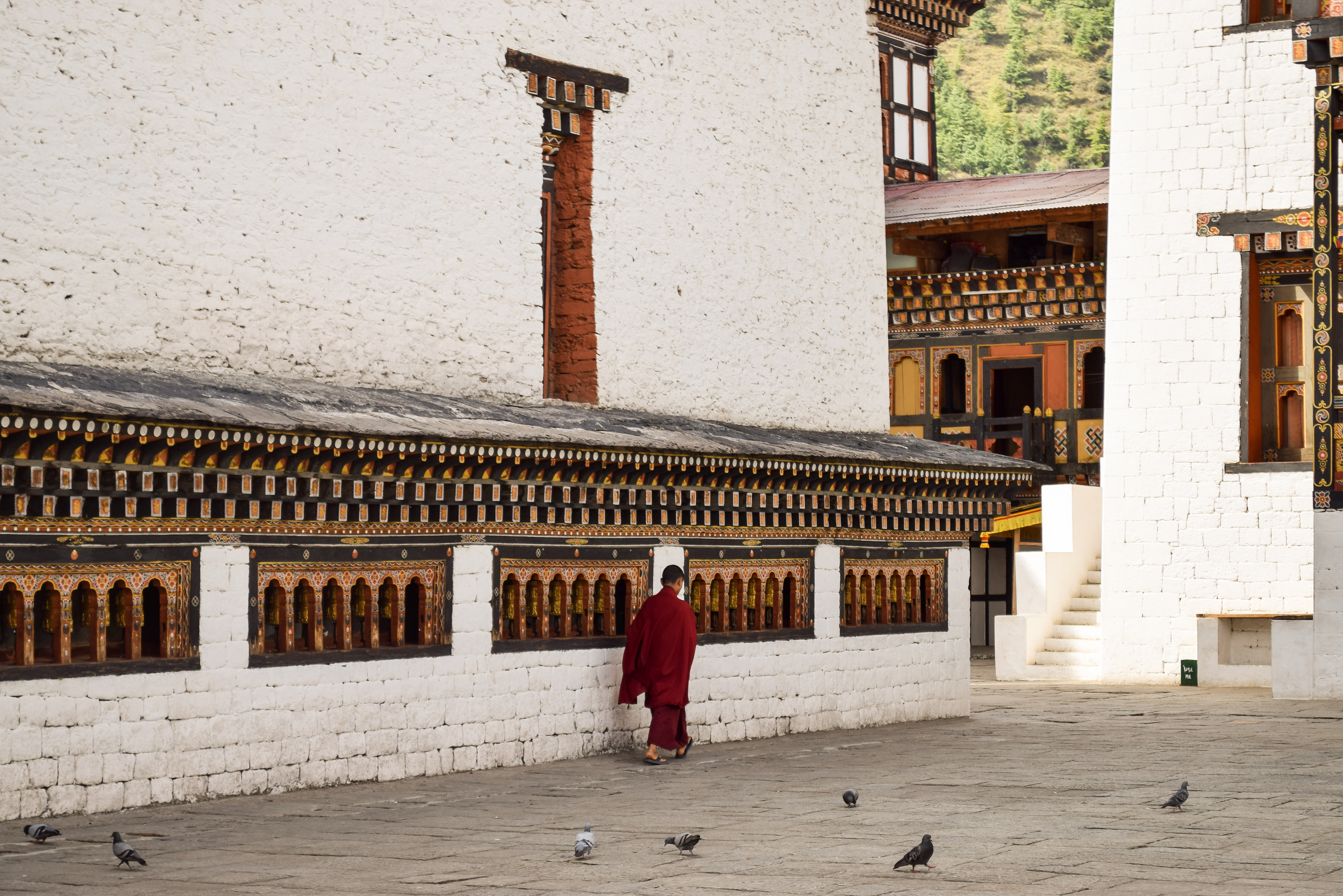 Cour intérieure du Tashichho Dzong