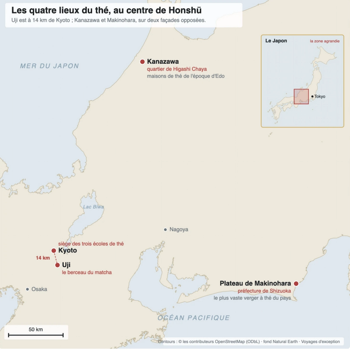 Les lieux du thé, eux, se répartissent sur l'archipel, et certains sont des escales.