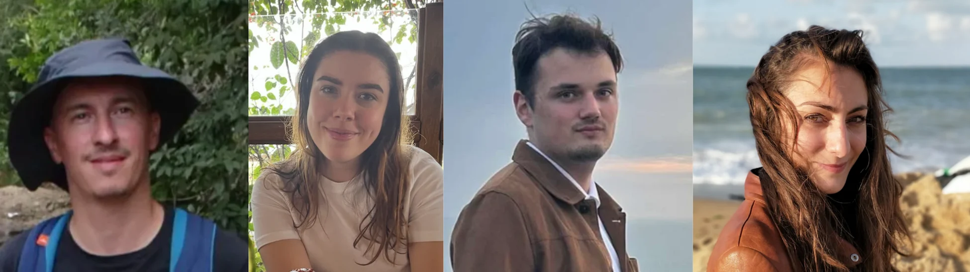 De gauche à droite, Kevin, Loanne, Nathan et Gwendolyn
