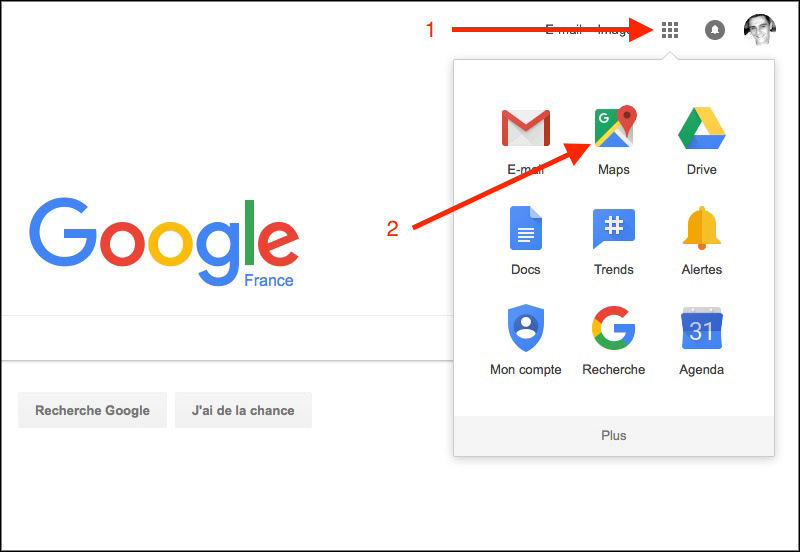 Accéder à Google Maps