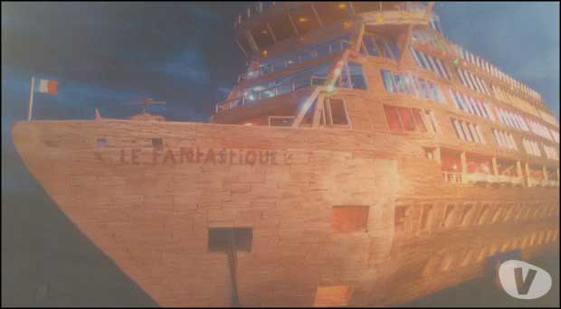 Bateau de croisière en allumettes