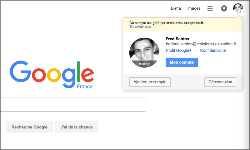 Connexion Google effective
