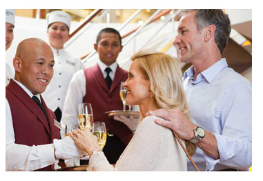 Petites attentions pour les membres de Regent Seven Seas Cruises