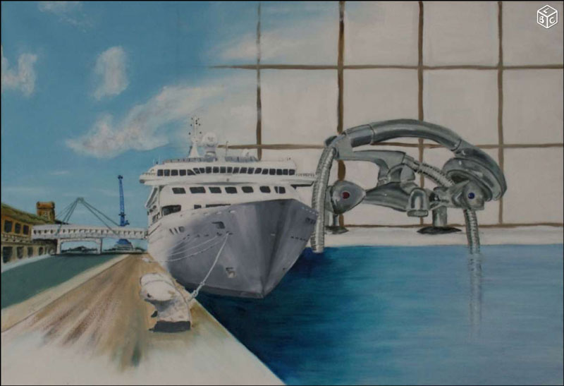 Peinture bateau de croisière