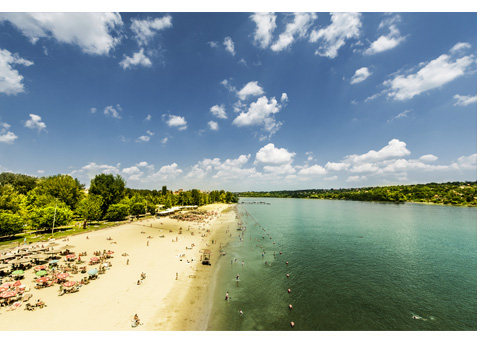 Plage de Novi Sad sur les rives du Danube