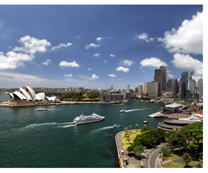Vue sur le port de Sydney