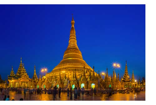 Pagodes et pagodons de Shwedagon